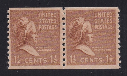 # 840 (1939) Martha - Coil pr, H, MNH