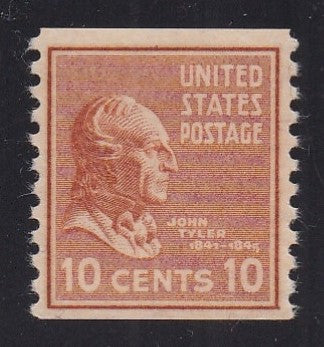 # 847 (1939) Tyler - Coil sgl, H, MNH