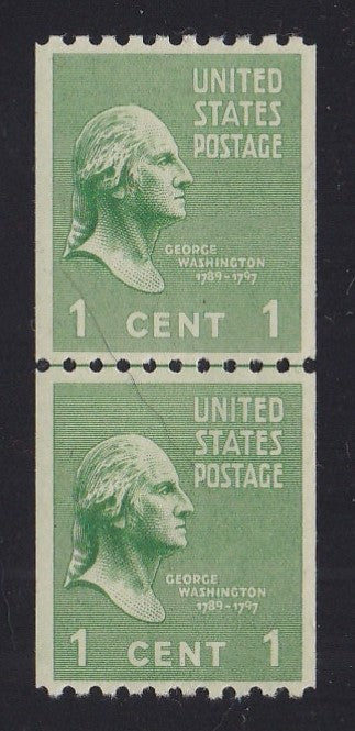 # 848 (1939) Washington - Coil LP, V, MNH