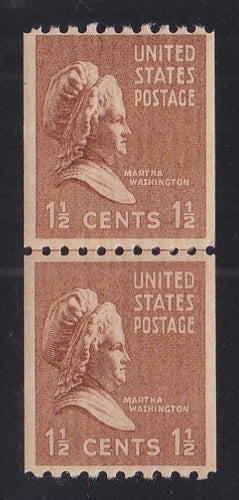 # 849 (1939) Martha - Coil LP, V, MNH
