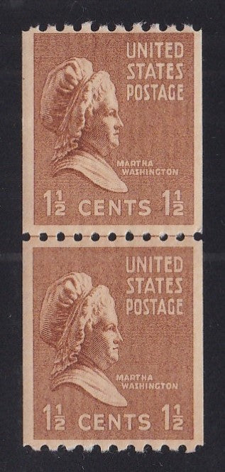# 849 (1939) Martha - Coil LP, V, MNH