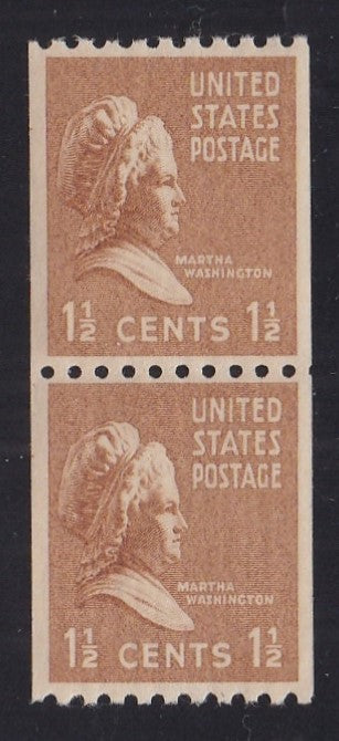 # 849 (1939) Martha - Coil pr, V, MNH