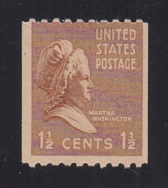 # 849 (1939) Martha - Coil sgl, V, F MNH