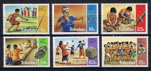 Tokelau # 97-102 (1983) Traditional Games - Sgls, Set/6, MNH