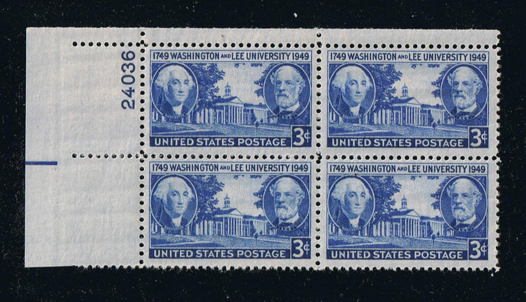 # 982 (1949) Washington & Lee University - PB, UL #24036, MNH