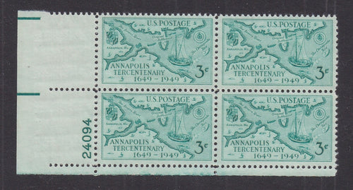 # 984 (1949) Annapolis Tercentenary - PB, LL #24094, MNH
