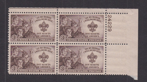 # 995 (1950) Boy Scouts - PB, UR #24229, XF MNH