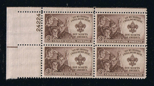 # 995 (1950) Boy Scouts - PB, UL #24224, MNH