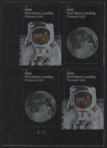 # 5399-5400 (2019) Apollo 11 Moon Landing - PB, LL #B1111, MNH