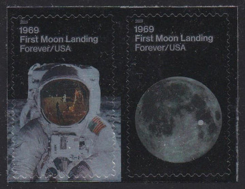 # 5399-5400 (2019) Apollo 11 Moon Landing - Pair, MNH
