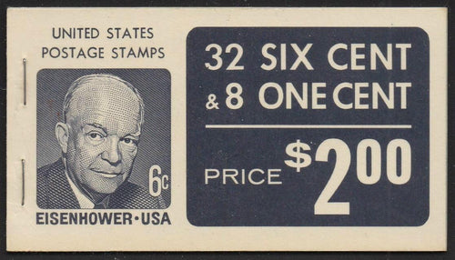 BK119 Eisenhower, Jefferson - BKLT, Type VIId, DG, No Spine Glue, Type I V EE