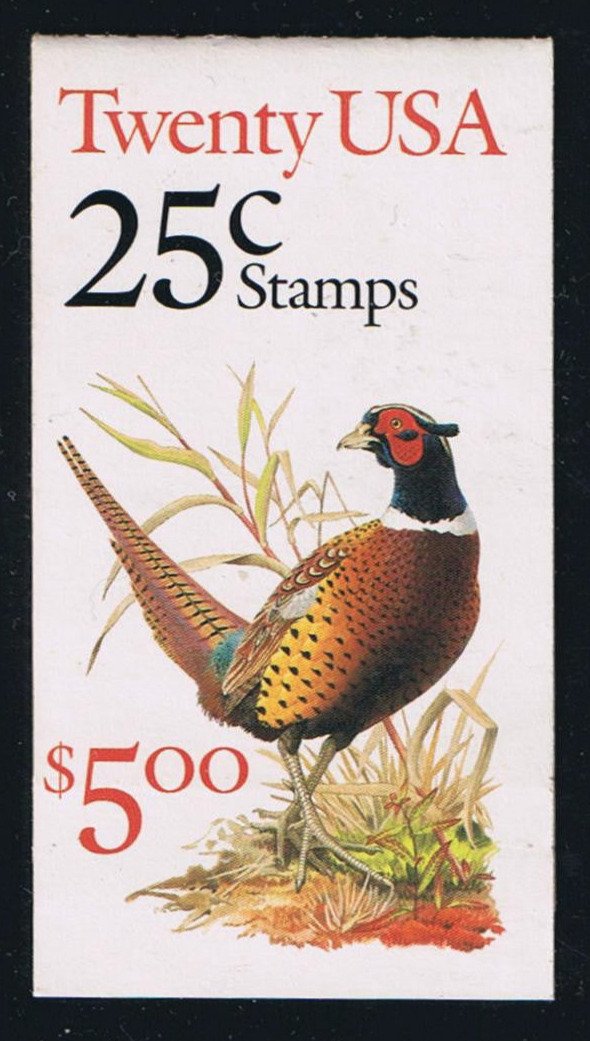 BK158 (1988) Pheasant - BKLT, #A1111, Rouletted Cover Fold, MNH