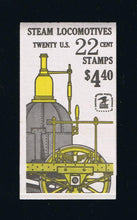 BK163 (1987) Steam Locomotives - BKLT, Plt #1, Type I EE Dashes, Red Bar, MNH