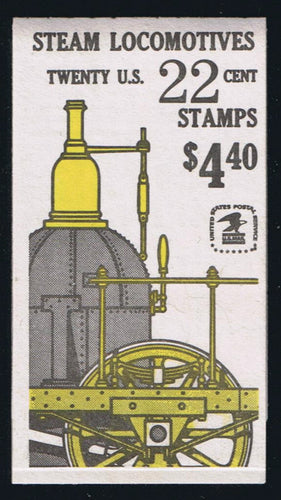 BK163 (1987) Steam Locomotives - BKLT, Plt #1, Type I EE Dashes, MNH