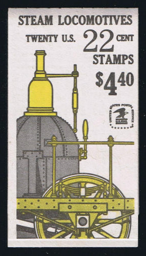BK163 (1987) Steam Locomotives - BKLT, Plt #2, Type II EE Dashes, MNH