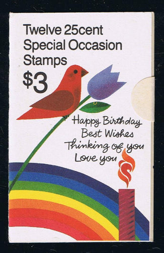 BK165 (1988) Special Occasions - BKLT, Small Print IFC - Bottom Red Guidelines, MNH