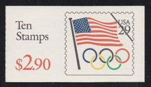 BK186A (1991) Flag with Olympic Rings - BKLT, WCSE