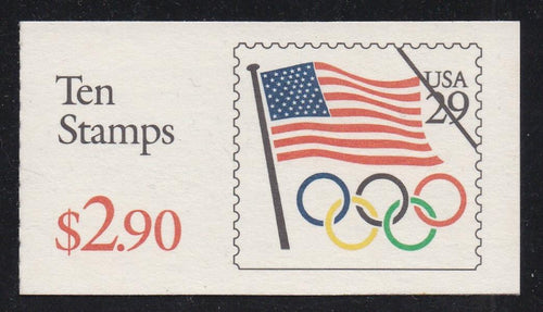BK186A (1991) Flag with Olympic Rings - BKLT, WCSE