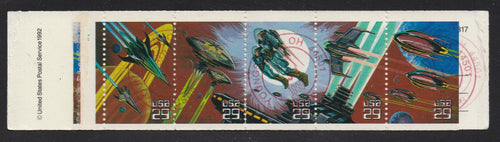 # 2745a (1993) Space Fantasy - Bklt pane, plt #1111, Design Tab, USED