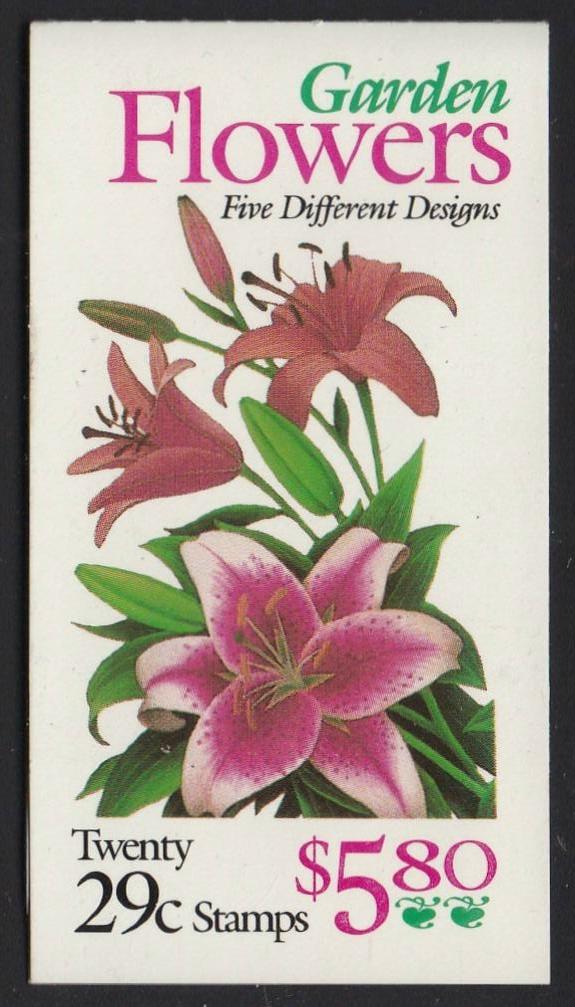 BK215 (1994) Garden Flowers - BKLT, #2, Book J, MNH