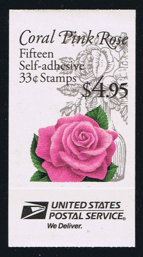 BK242B (1999) Pink Rose Flower, P/V - BKLT, #S111