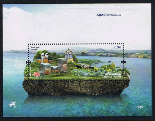 Portugal (Azores) #559 (2013) Apiculture - S/S, MNH