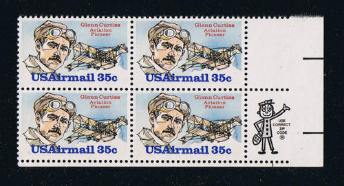 # C100 (1980) Curtiss - Mr. Zip, BK/4, LR, MNH