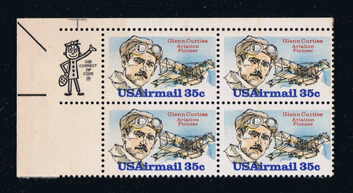 # C100 (1980) Curtiss - Mr. Zip, BK/4, UL, MNH