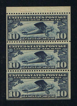 # C10a (1928) Lindbergh, Airmail - Bklt pane, Position J, MNH