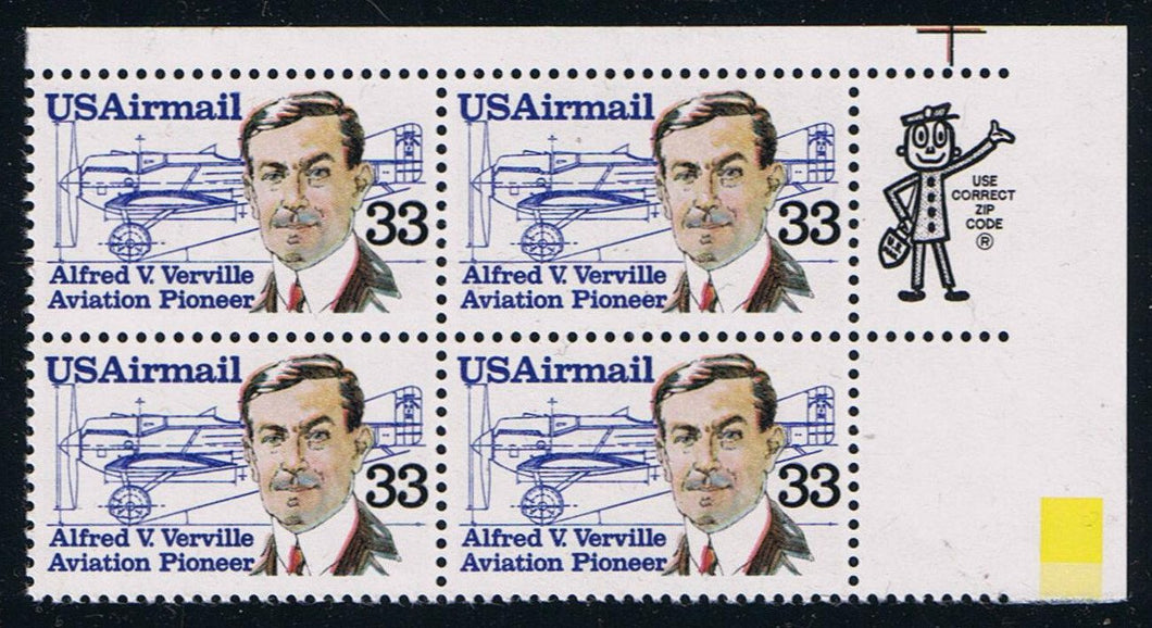 # C113 (1985) Verville - Mr. Zip, BK/4, UR, MNH