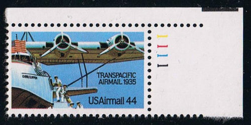 # C115 (1985) China Clipper - Plt sgl, UR #1111, MNH
