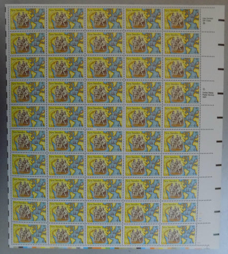 # C117  (1988) New Sweden Settlement - Pane, MNH