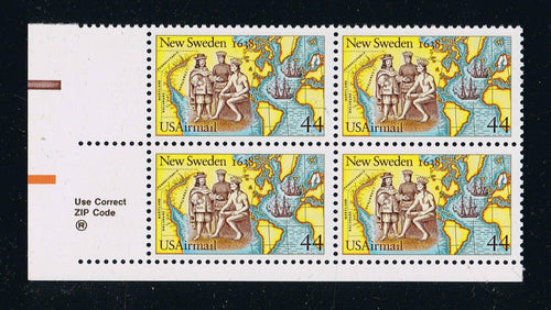 # C117 (1988) New Sweden Settlement - Zip BK/4, LL, MNH