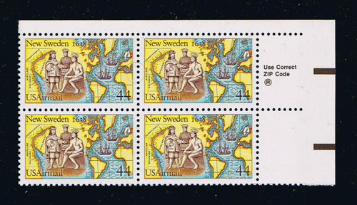 # C117 (1988) New Sweden Settlement - Zip BK/4, UR, MNH