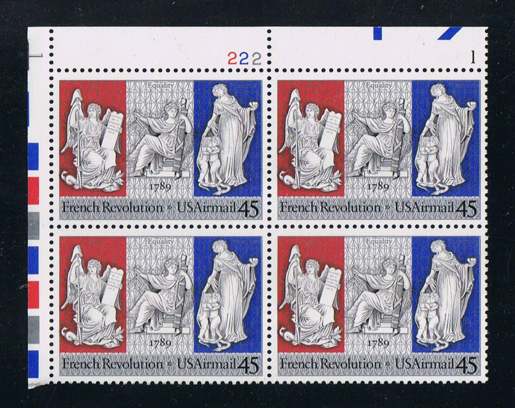 # C120 (1989) French Bicentennial - PB, UL #222-1, MNH