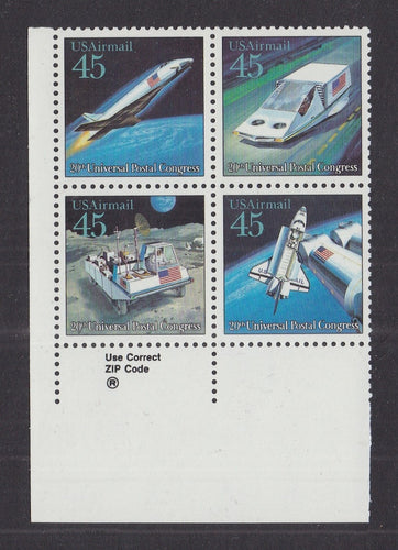 # C122-25 (1989) Futuristic Mail - Zip BK/4, LL, MNH