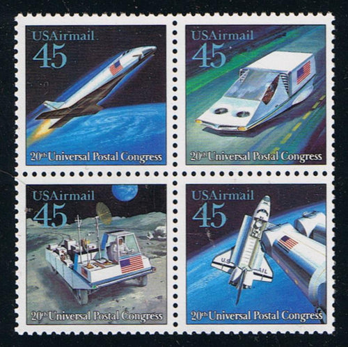 # C122-25 (1989) Futuristic Mail - BK/4, MNH