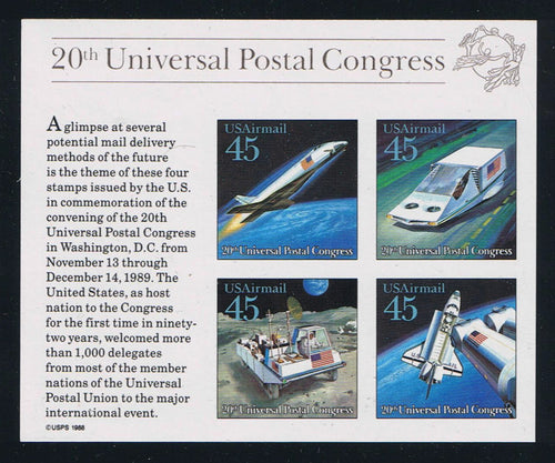 C126 (1989) Futuristic Mail - S/S, MNH