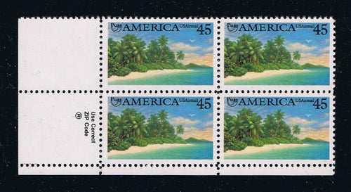 # C127 (1990) Tropical Coast - Zip BK/4, LL, MNH