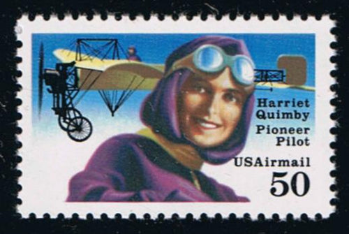 # C128b (1993) Harriet Quimby, MP tag, perf 11.2 - Sgl, MNH