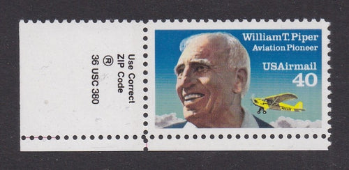 # C129 (1991) William Piper, Perf 11, SG - Zip sgl, LL, MNH