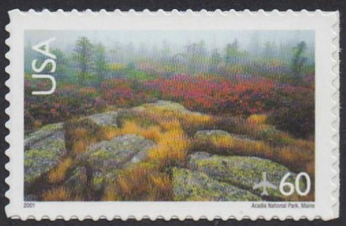 # C138a (2003) Acadia National Park, OA Tag, 2001 Date - Sgl, MNH