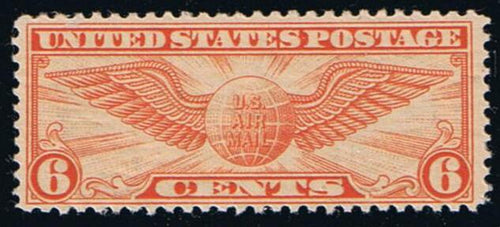 # C19 (1934) Winged Globe - Sgl, FVF MLH [1]