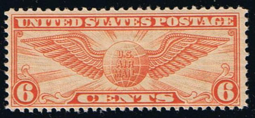 # C19 (1934) Winged Globe - Sgl, FVF MLH [2]