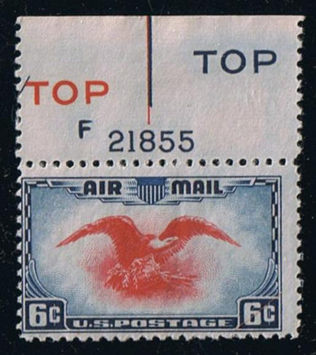 # C23 (1938) Eagle and Shield - Plt sgl, Top #F21855, Fine MNH