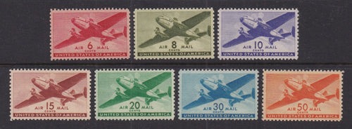 # C25-C31 (1941//44) Twin-Motored Transport - Sgls, Set/7, VF MNH [1]