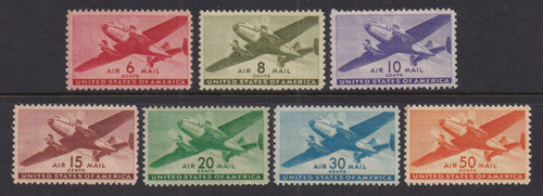# C25-C31 (1941//44) Twin-Motored Transport - Sgls, Set/7, VF MNH [2]