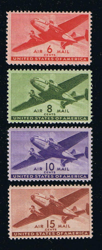 # C25-C31 (1941//44) Twin-Motored Transport - Sgls, Set/7, XF MNH [D]