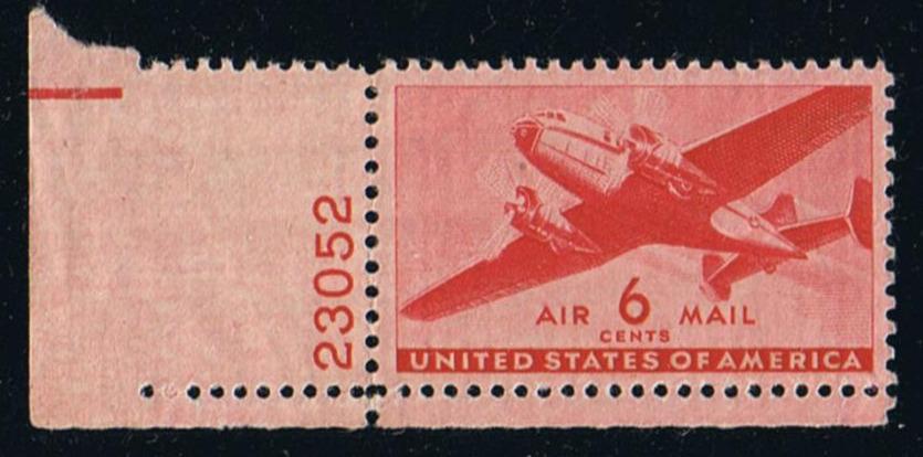 # C25 (1941) Twin-Motored Transport - Plt sgl, LL #23052, MNH