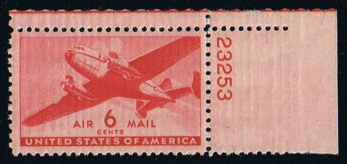 # C25 (1941) Twin-Motored Transport - Plt sgl, UR #23253, MNH